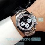 Rolex Paul Newman Daytona Replica Black Dial Stainless Steel Watch